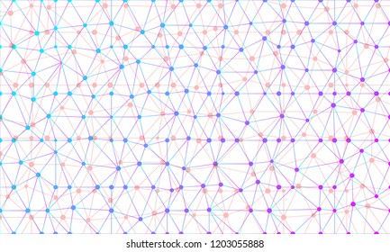 Futuristic background with lines and dots, connection, abstract technology banner, cyberspace, horizontal tech design element