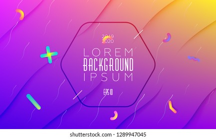 Futuristic background with liquid colors. Fluid shapes on minimalistic backdrop. Vector design template.