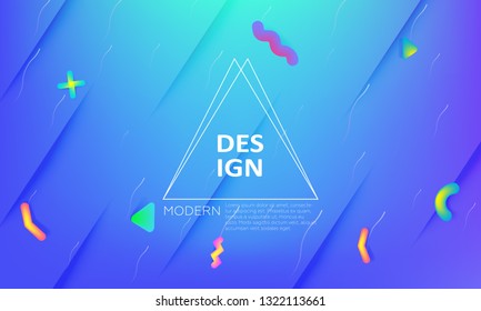 Futuristic background with liquid colors. Fluid shapes on minimalistic backdrop. Vector design template.