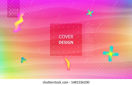 Futuristic background with liquid colors. Fluid shapes on minimalistic backdrop. Vector design template.