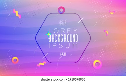 Futuristic background with liquid colors. Fluid shapes on minimalistic backdrop. Vector design template.