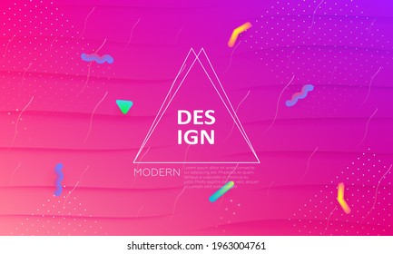 Futuristic background with liquid colors. Fluid shapes on minimalistic backdrop. Vector design template.