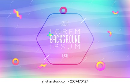 Futuristic background with liquid colors. Fluid shapes on minimalistic backdrop. Vector design template.