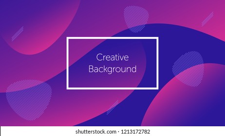 Futuristic background with liquid wavy shapes. Creative background for landing page, banner and cover, poster and presentation. Modern template for graphic design. Vector Eps10