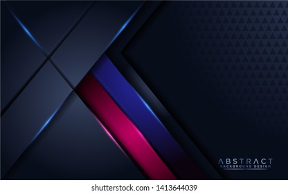 futuristic background with modern shape and overlap layer. abstract modern navy background. eps vector