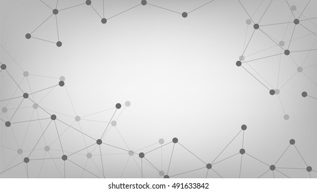 Futuristic background with molecules or structure
