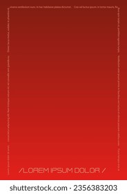 Futuristic Background Set with Gradient Mesh Holographic Shapes. Vector Cover Design for your Business. Minimal Print Set in Red Colors for Your Identity Style. 