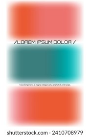 Conjunto de fondo futurista con formas holográficas de malla degradada. Diseño de páginas vectoriales para su identidad. Conjunto mínimo de impresión colorida para su estilo de identidad. 