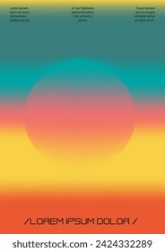 Futuristic Background Set with Gradient Mesh Holographic Shapes. Vector Brochure Design for your Identity. Minimal Colourful Print Set for Your Identity Style. 