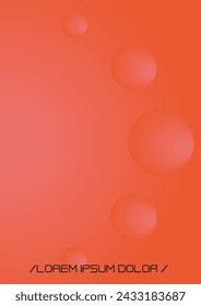 Futuristic Background Set with Gradient Mesh Holographic Shapes. Vector Poster Design for your Business. Minimal Print Set in Red Colors for Your Identity Style. 