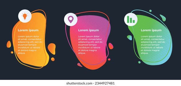 The futuristic background in shades of orange, pink and pink creates a sense of movement and fluidity, giving the poster a modern look. This illustration can be used as a design element for creating p