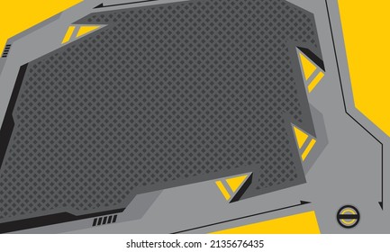 Futuristic background with sharp and geometric pattern and with some copy space area