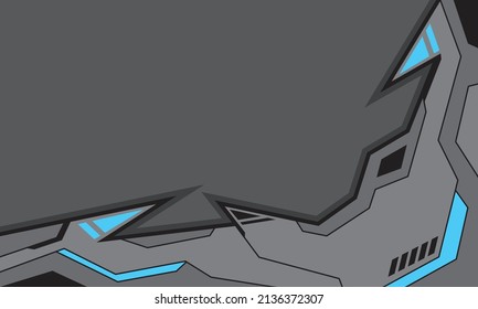 Futuristic background with sharp and geometric pattern and with some copy space area