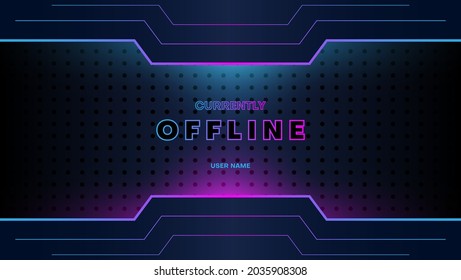 futuristic background for streaming offline mode