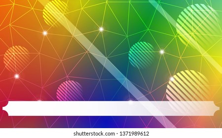Futuristic background with triangles, line, circle, space for text. Modern design for you business, project. Vector illustration. Creative gradient color