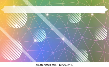 Futuristic background with triangles, line, circle, space for text. Modern design for you business, project. Vector illustration. Creative gradient color