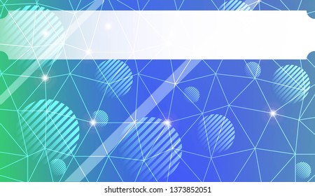 Futuristic background with triangles, line, circle, space for text. Modern design for you business, project. Vector illustration. Creative gradient color