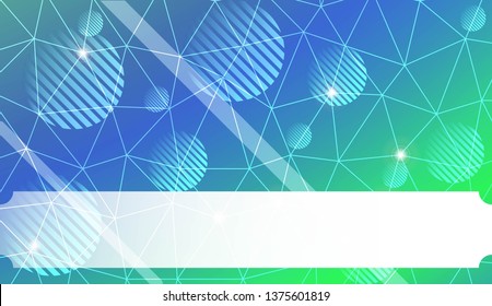 Futuristic background with triangles, line, circle, space for text. Modern design for you business, project. Vector illustration. Creative gradient color