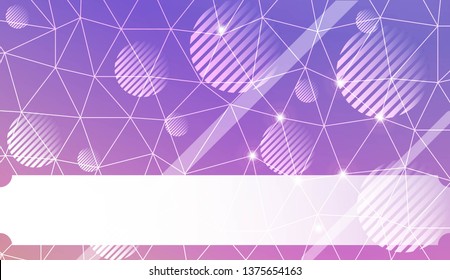 Futuristic background with triangles, line, circle, space for text. Modern design for you business, project. Vector illustration. Creative gradient color