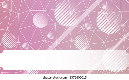 Futuristic background with triangles, line, circle, space for text. Modern design for you business, project. Vector illustration. Creative gradient color