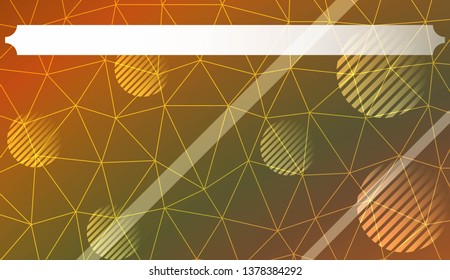 Futuristic background with triangles, line, circle, space for text. Modern design for you business, project. Vector illustration. Creative gradient color
