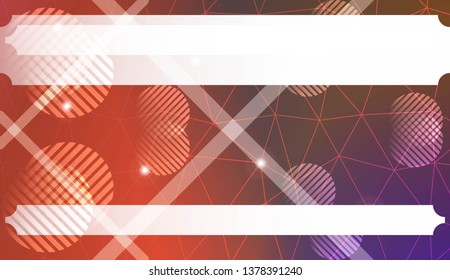 Futuristic background with triangles, line, circle, space for text. Modern design for you business, project. Vector illustration. Creative gradient color