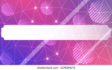 Futuristic background with triangles, line, circle, space for text. Modern design for you business, project. Vector illustration. Creative gradient color