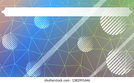 Futuristic background with triangles, line, circle, space for text. Modern design for you business, project. Vector illustration. Creative gradient color