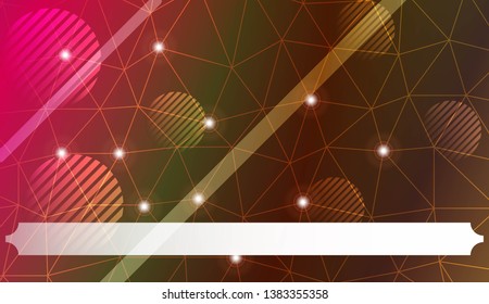 Futuristic background with triangles, line, circle, space for text. Modern design for you business, project. Vector illustration. Creative gradient color