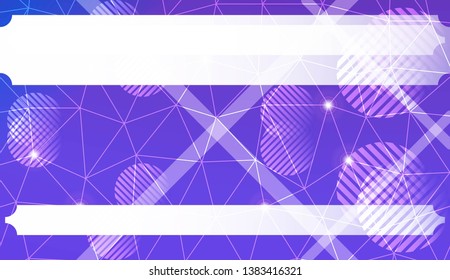 Futuristic background with triangles, line, circle, space for text. Modern design for you business, project. Vector illustration. Creative gradient color