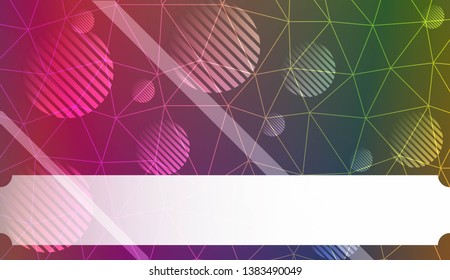 Futuristic background with triangles, line, circle, space for text. Modern design for you business, project. Vector illustration. Creative gradient color