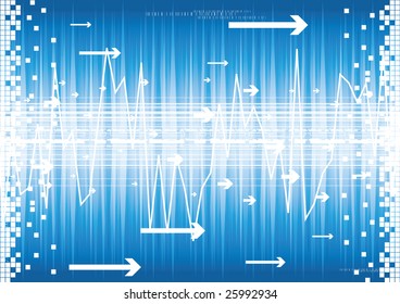 Futuristic background. Vector.