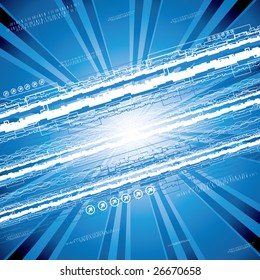 Futuristic background. Vector.