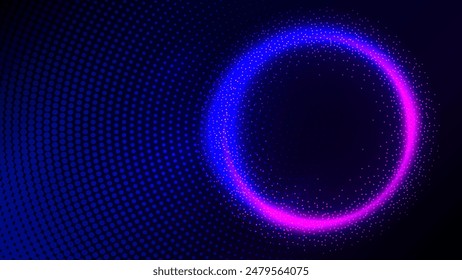 Futuristic background wallpaper with halftone pattern style