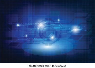 Futuristic background.Digital technology and science concept.Vector illustration.