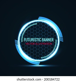 Futuristic banner