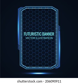 Futuristic banner