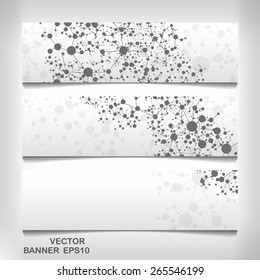 Futuristic banner DNA eps 10, vector elegant  illustration