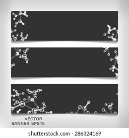 Futuristic banner dna eps 10, vector elegant  illustration