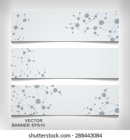 Futuristic banner dna eps 10, vector elegant  illustration