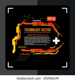 Futuristic banner, Modern techno background.  interface vector eps 10