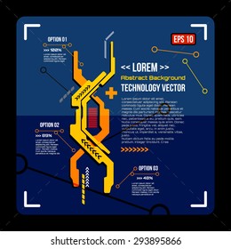 Futuristic banner, Modern techno background., infographic ,interface vector eps 10 