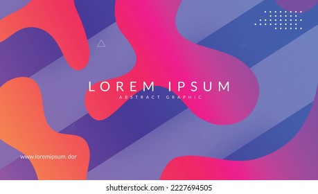 Futuristic Banner. Neon Background. Wave Fluid Poster. Pink Trendy Shape. Vibrant Paper. Digital Website. Business Invitation. Flat Landing Page. Magenta Futuristic Banner
