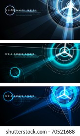 Futuristic Banner Set | Vector Science Fiction Series