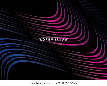 Futuristic black background digital technology, cyber nano information, abstract communication, future technology data innovation, internet network speed connection.