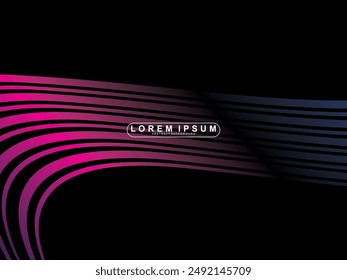 Tecnología digital de fondo negro futurista, información nano cibernética, comunicación abstracta, innovación de datos de tecnología futura, conexión de velocidad de red de Internet.