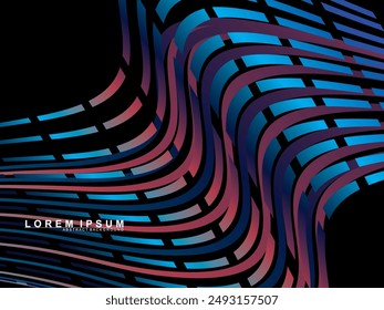 Tecnología digital de fondo negro futurista, información nano cibernética, comunicación abstracta, innovación de datos de tecnología futura, conexión de velocidad de red de Internet.