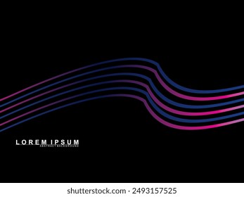Tecnología digital de fondo negro futurista, información nano cibernética, comunicación abstracta, innovación de datos de tecnología futura, conexión de velocidad de red de Internet.