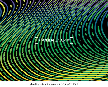 Futuristic black background digital technology, rainbow gradient modern pattern, cyber nano information, abstract communication, future technology data innovation, internet network speed connection.