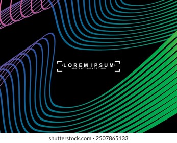 Futuristic black background digital technology, rainbow gradient modern pattern, cyber nano information, abstract communication, future technology data innovation, internet network speed connection.